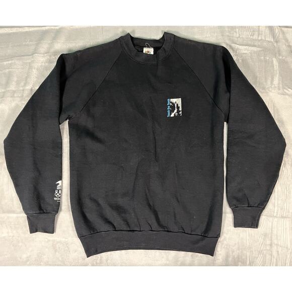 RARE 1992 Olympics Torch L Sweatshirt USPS Fruit Of The Loom USA Made VTG Touch - Picture 2 of 10
